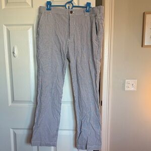 IZOD Men's Striped Pants - Blue and White